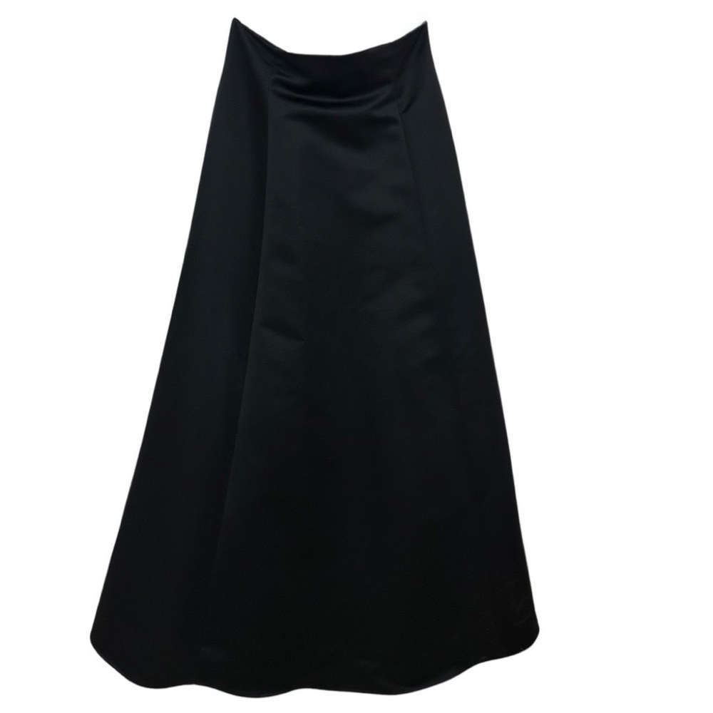 Vintage VIE by Victoria Royal Black Satin & Crinoline Formal Skirt, Size 8